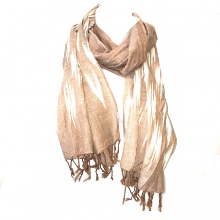 Scarf Ikat Brown Etole India Cheich